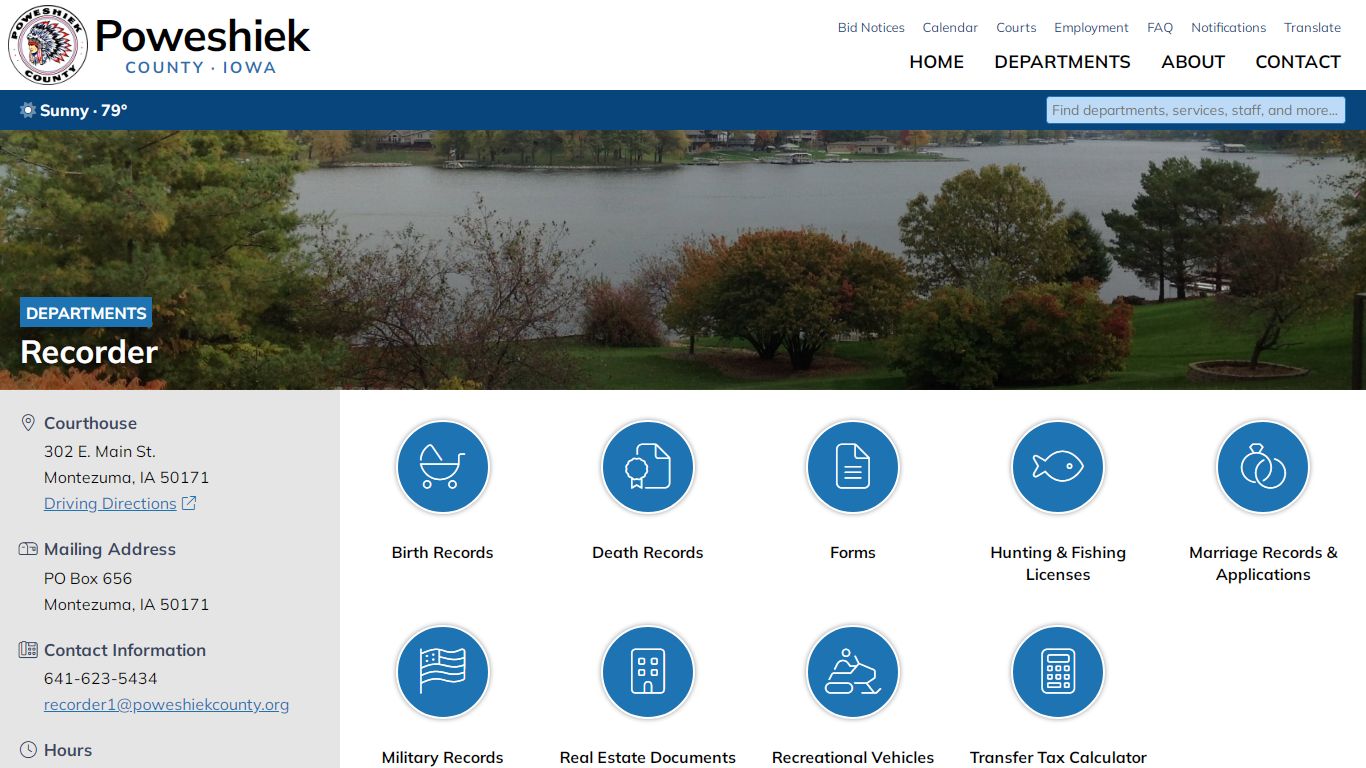 Recorder of Poweshiek County, Iowa
